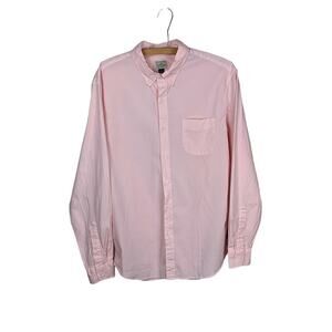 J. Crew Light Pink Stretch Slim Fit Button Down Shirt Size L